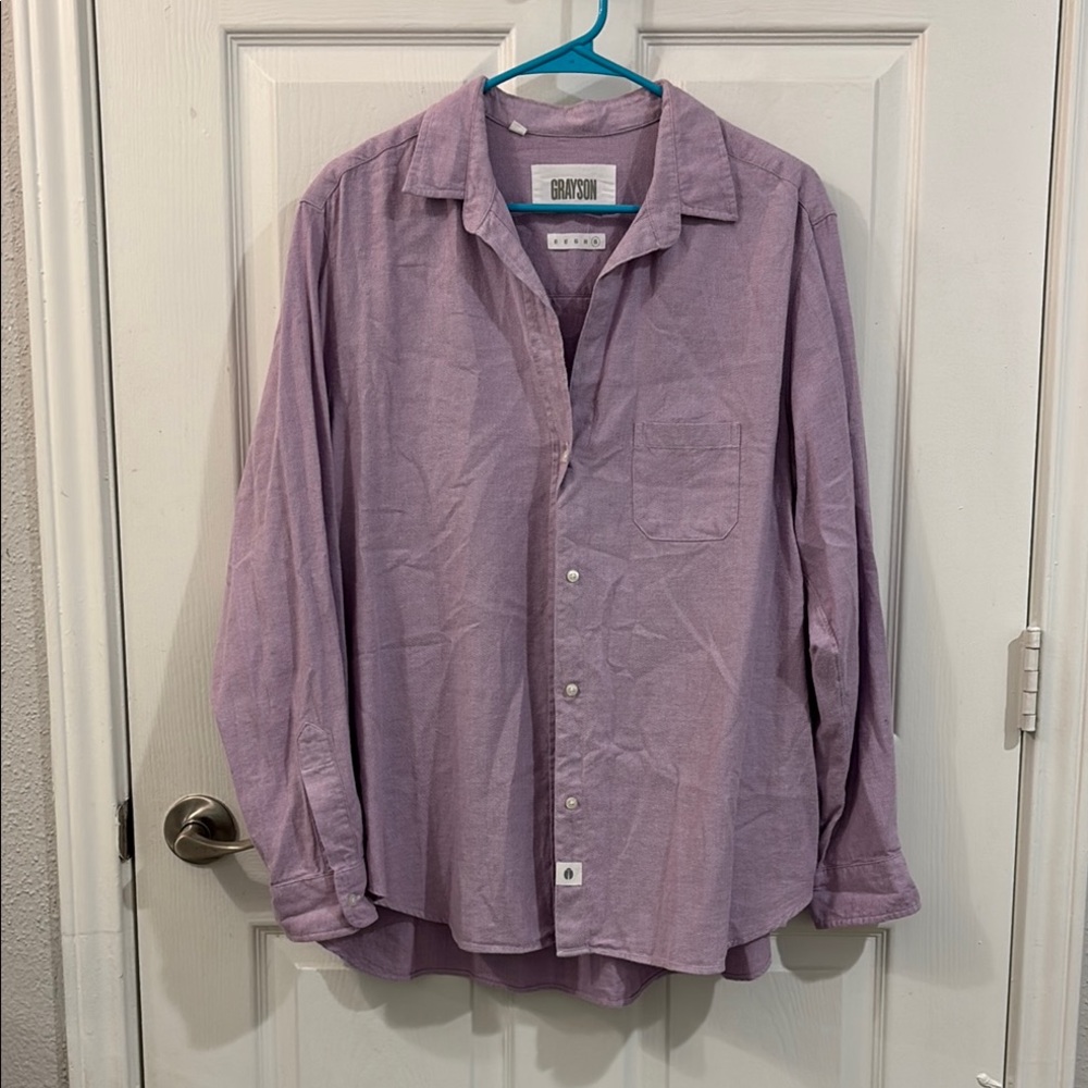 Grayson oversized Purple Button-down Shirt size 05